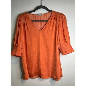 Mason d’Amelie Women’s Blouse Size M Quiet Luxury Minimalist Chic Elegant Soft